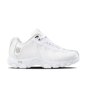 K-Swiss Men's ST329 CMF  White/Silver/Silver 03426-157 Sneaker